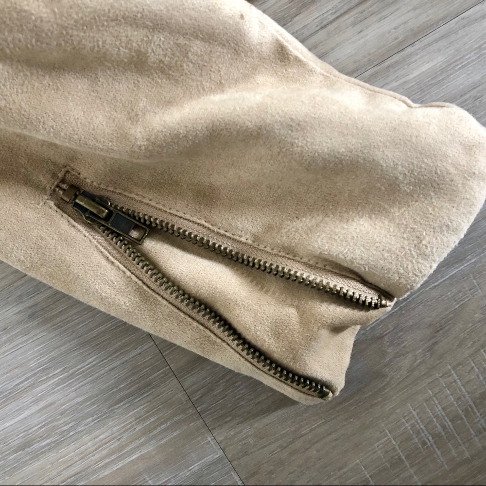 Takara Faux Suede Asymmetrical Zip Moto Jacket - Picture 10 of 10